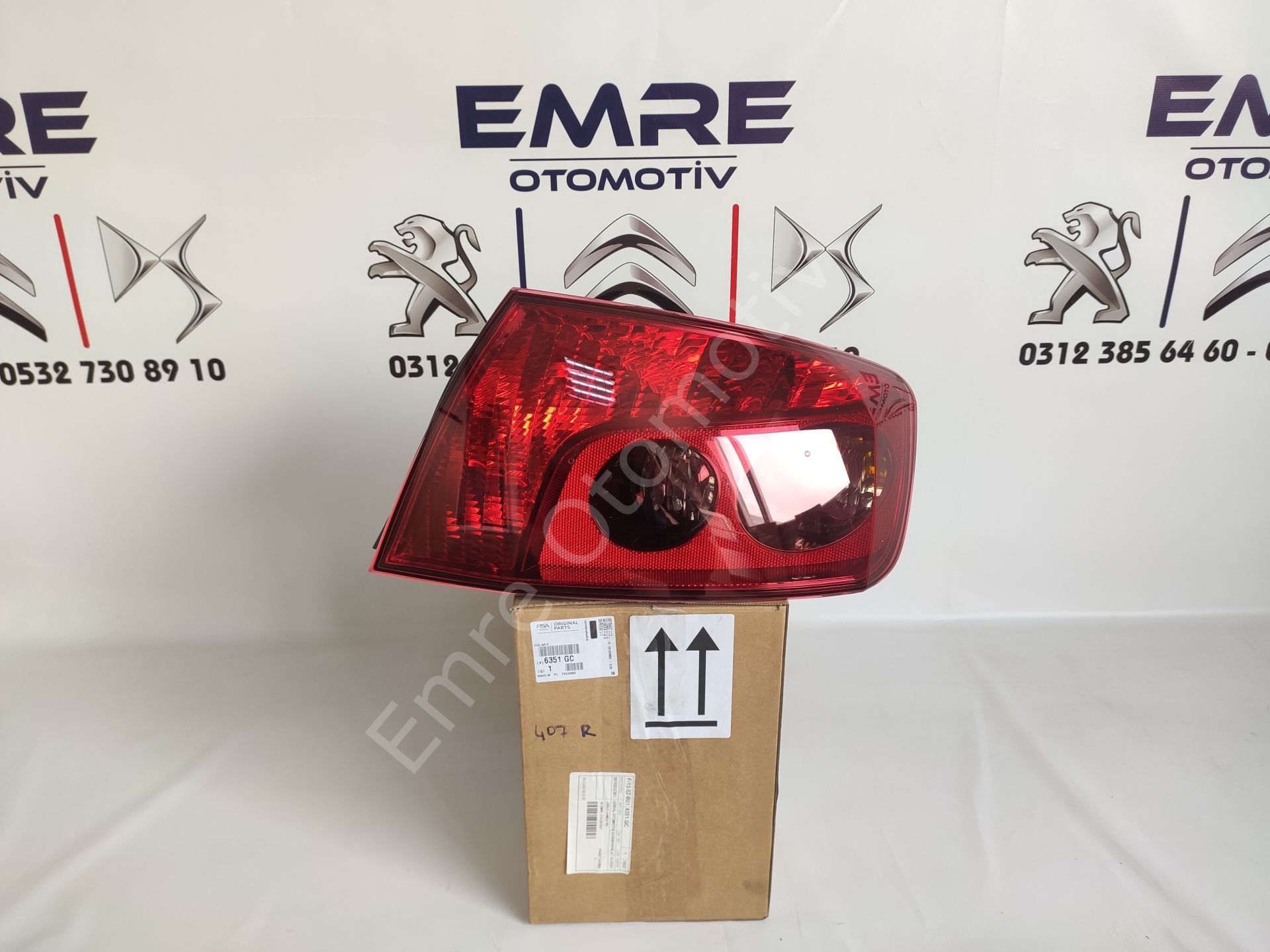 Peugeot 407 Arka Sağ Stop Lambası Orijinal